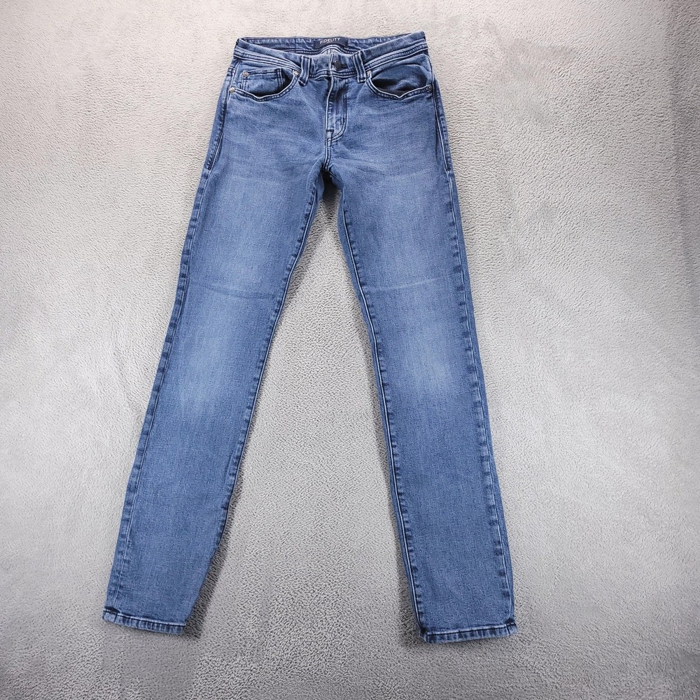 Fidelity Denim Jeans Mens 30x32 Blue Jimmy Slim Straight Capsule Minimalist